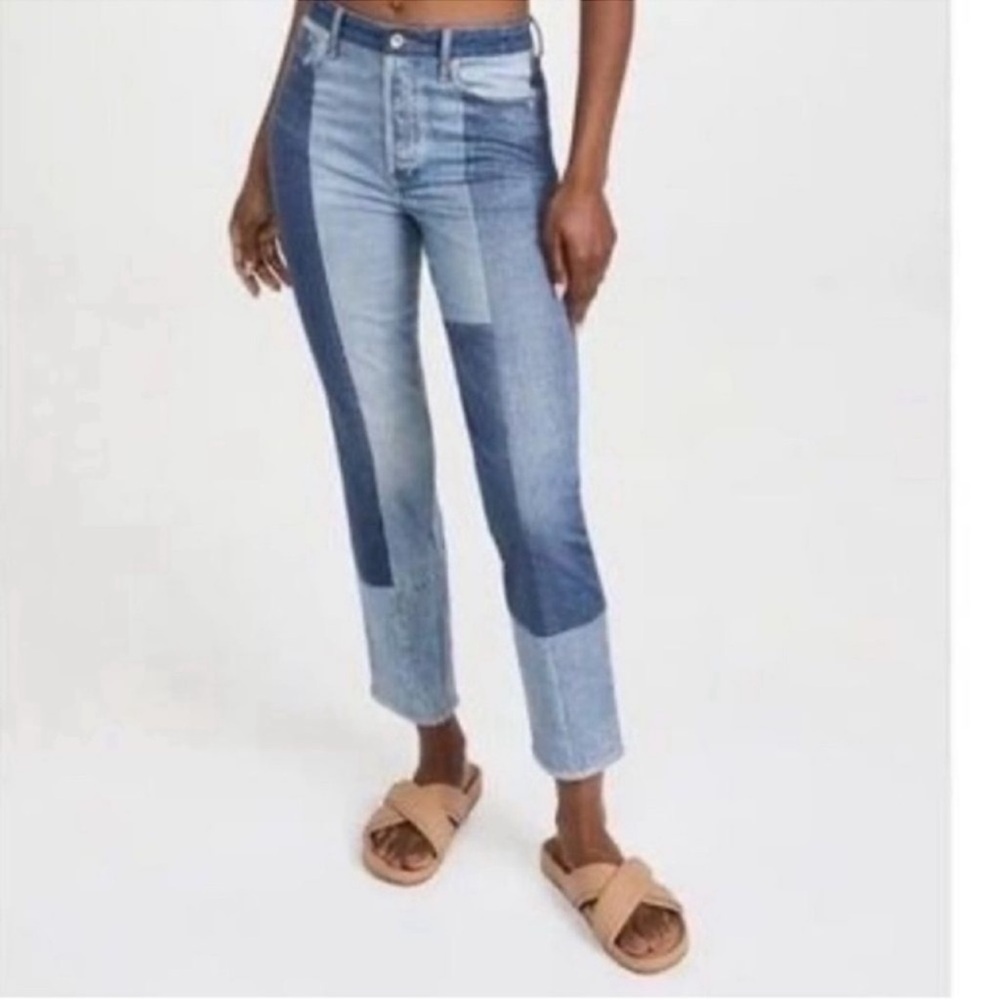 Rag & Bone Miramar Nina Cigarette Jeans Byron Printed Denim Size 27 NWT